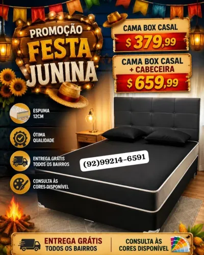 Promoção de Cama Box Casal 