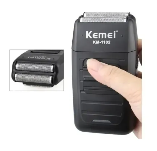 Máquina de Barba Shaver Kemei KM-1102 Barbeador Pele Lisa