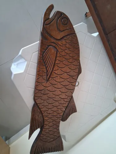 Peixe decorativo churrasqueira. 