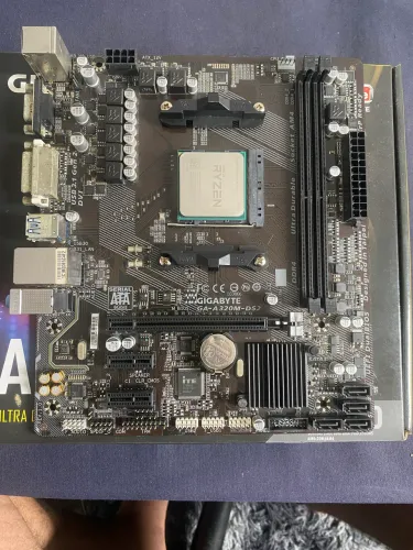 Kit placa mãe e processador amd