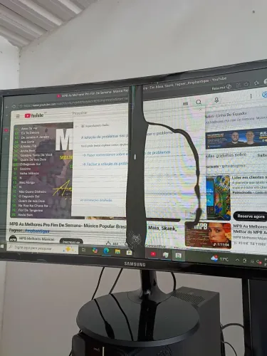Monitor Samsung 24 polegadas - COM DEFEITO.