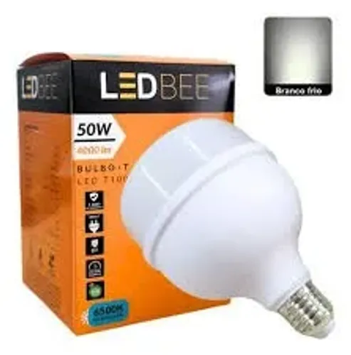 Lampada bulbo 50w 6500 4000lm ledbee 1 ano de garantia 