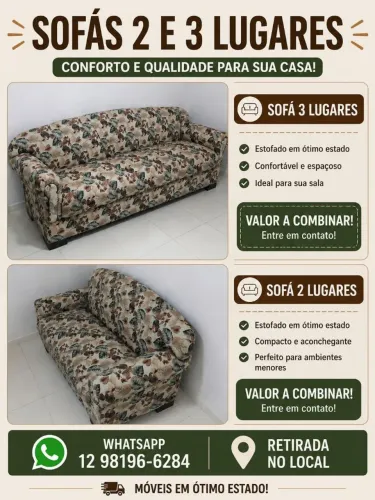 Conjunto de Sofás Floridos