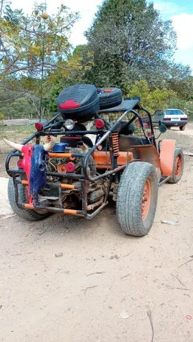 Gaiola artesanal para trilha roça top motor 1600 sem defeitos na mecânica