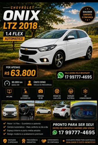 Chevrolet Onix Hatch LTZ 1.4 8V Flex Aut. 4P 2018