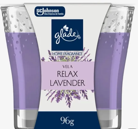 Vela aromática glade lavanda