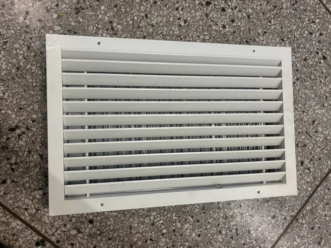 Grelha de Ventilação de Alumínio Duplo Deflexão 55x35cm