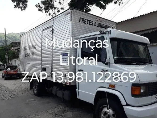 Mudança frete carretos todo litoral grande sp