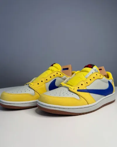 Tênis Air Jordan 1 Low Travis Scott Canary