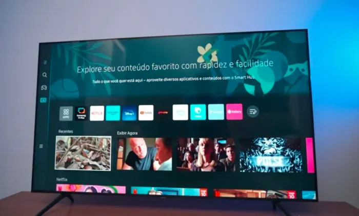 Tv Samsung 55 smart polegadas tizen imagem 4k