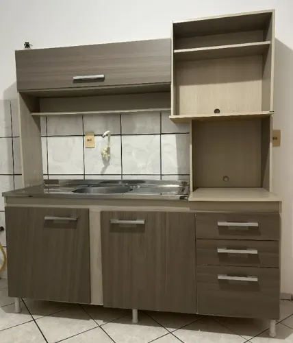Pia de cozinha completa com cuba em inox