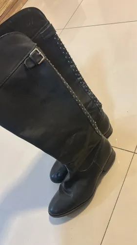 Bota preta Ramarim (n37) cano longo