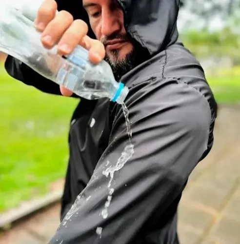 Jaqueta Corta Vento Ybisy Masculina Uv50+ Repelência À Água