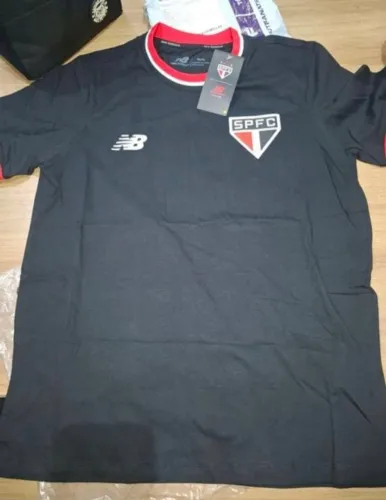 camisa masculina new balance spfc preta m