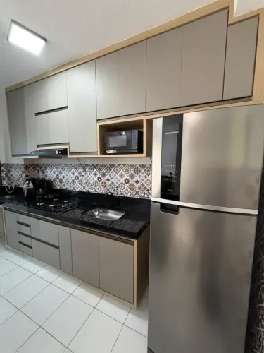 Alugo apartamento mobiliado no condomínio garden club 2 andar mobiliado 2/4 quartos