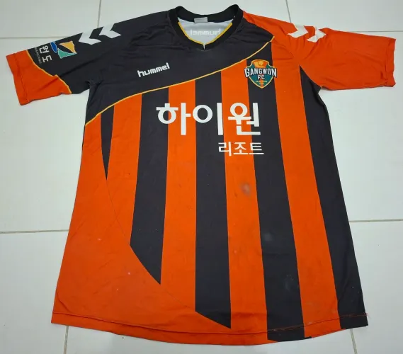 Camisa original time de futebol Gangwon da Coreia do Sul da Hummel tam. 2Xl