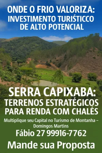 Sitio parcelo, troco, Multiplique seu Capital, Construa chalés <br>Turismo  Montanha-Domingos