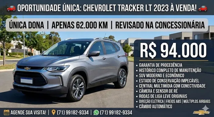 Chevrolet Tracker LT 1.0 Turbo 12V Flex AUT 2023