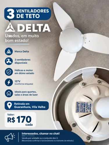 VENTILADOR DE TETO DELTA