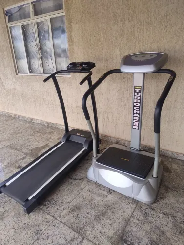 Kit Fitness Completo - Esteira Polimet + Plataforma Vibratória - R$ 1.500