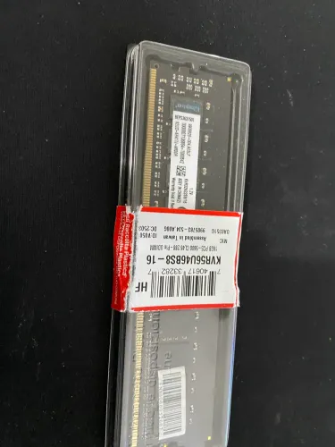 Memória Kingston, 1 x 16GB DDR4, 3200 CL22, 1.2V, Para Desktop