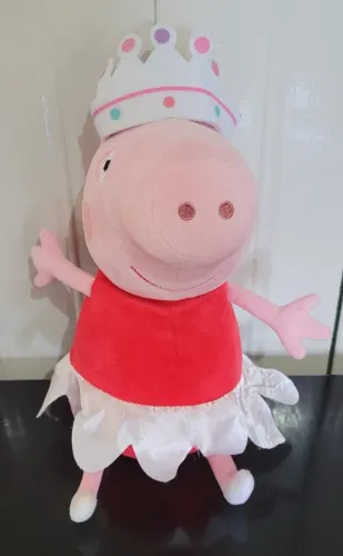 Boneca em Pelucia Peppa Pig Princesa Bailarina TY