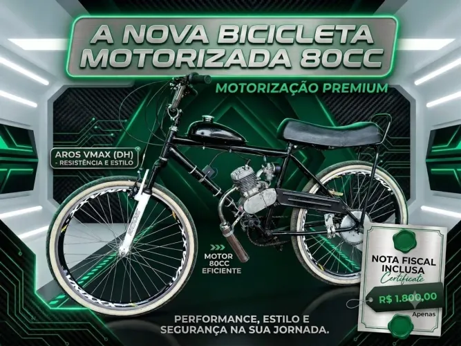 Bicicleta Motorizada 80cc