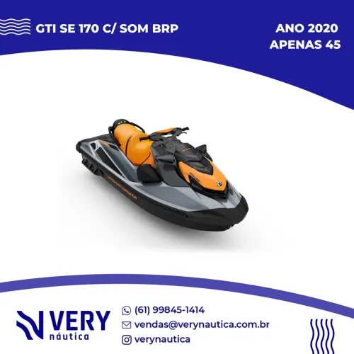 Jet Ski Sea-Doo GTI SE 170 2020 com som BRP Original - APENAS 45 horas