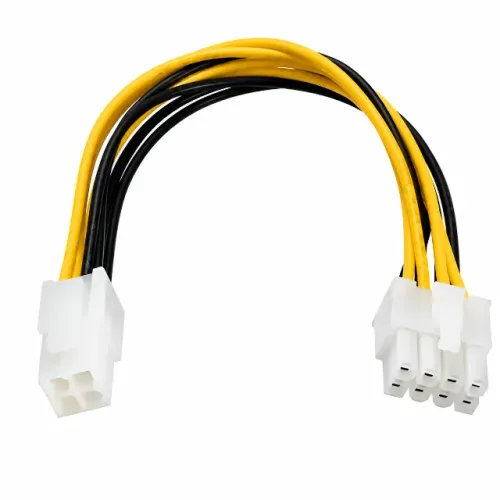 Adaptador Energia ATX CPU 4 Pinos Para 8 Pinos EPS 20cm 20AWG Novo Pronta Entrega pode ret