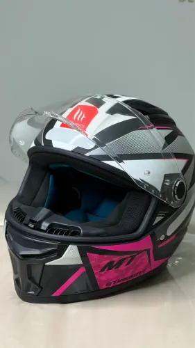 Capacete Mt Helmets Stinger 2 Rush B18 Fosco