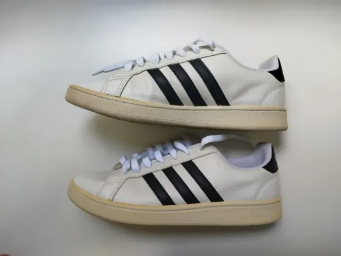 Adidas Grand Court Branco Couro 42