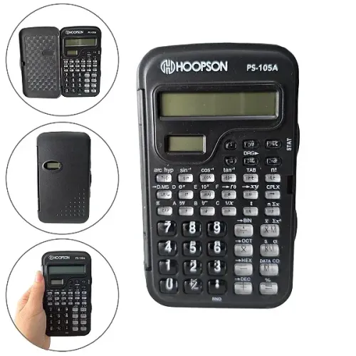 Calculadora Cientifica 10 Digitos com 56 Funcoes para Escolar e Faculdade - Hoopson 