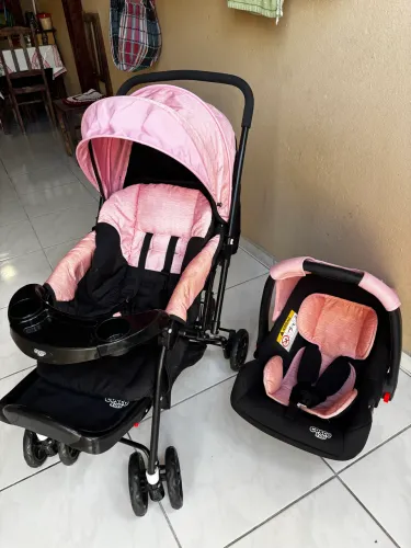 Conjunto Travel System Reverse TS DUO da Cosco (Carrinho + Bebê conforto)