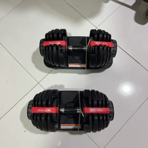Kit Academia Premium | 2 Halteres Ajustáveis 24kg WCT + Banco Podiumfit D100