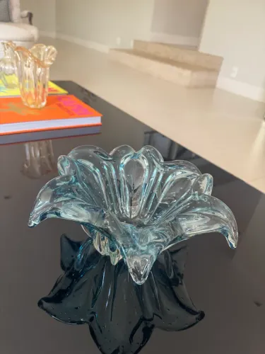 Vaso Murano Azul Aqua