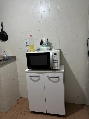 Balcão Multiuso Cantinho do Café com 2 portas Aramóveis Branco Denver