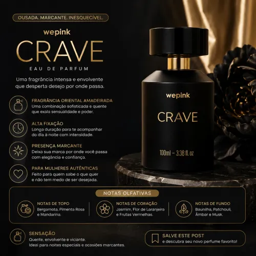 Perfume We Pink Crave semi novo 