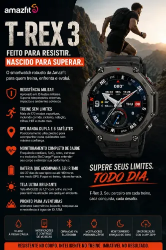 Smartwatch Amazfit T-Rex 3