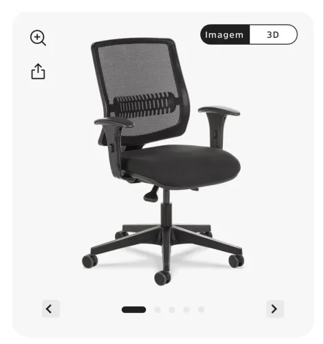 Cadeira Flexform Uni All Black - Impecável