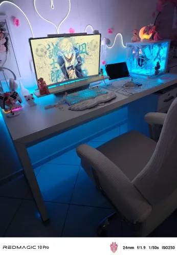 Mesa escritório pc branca