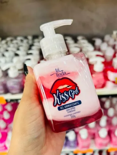 Gel Aromatizante Kiss Girl Morango Cremoso 250g | Sensação Refrescante ?