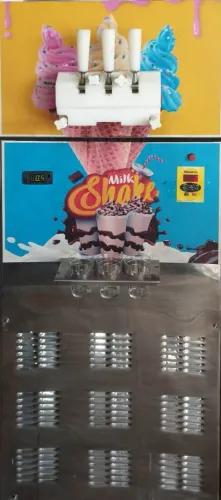 Máquina de sorvete italiano.