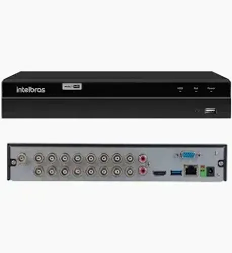 DVR Intelbras MHDX 1316 16 Canais Full HD H.265+ Multi HD CFTV
