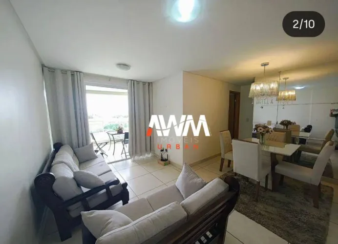 Apartamento com 3 quartos 1 suíte à venda, 77 m² por R$ 460.000 - Cidade Jardim - Goiânia/