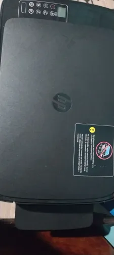 Impressora HP Multifuncional - Com Tinta Preta e Cabos