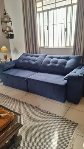 Sofá azul Suede