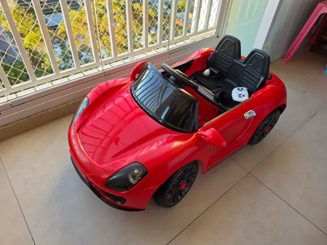 Carro Elétrico Infantil 6v Porsche Vermelho