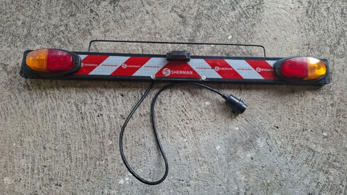 Régua de sinalização luz led suporte de placa