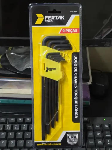 Jogo Chave Torxs Longa c/ 9 und Fertak