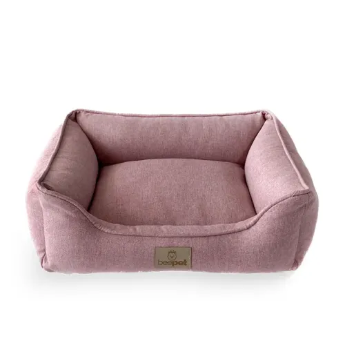 Cama Luxo Rústico Linho Quartzo Rosa